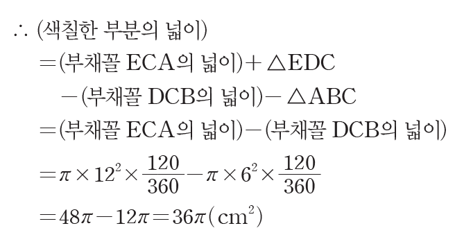 회전하는 선분이 쓸고 지나간 넓이를 계산하는 방법 (중1-2 내신, 카발리에리 원리) — 그림 3